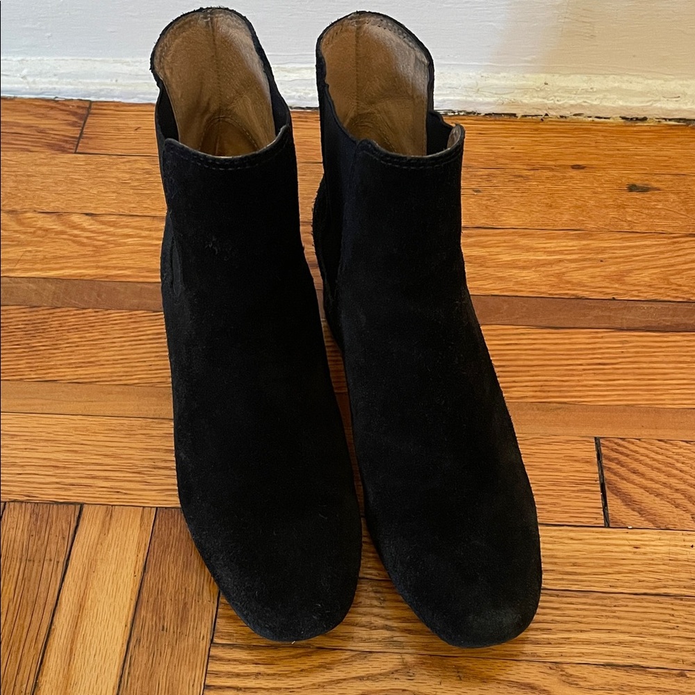 Everlane Black Suede Ankle Booties